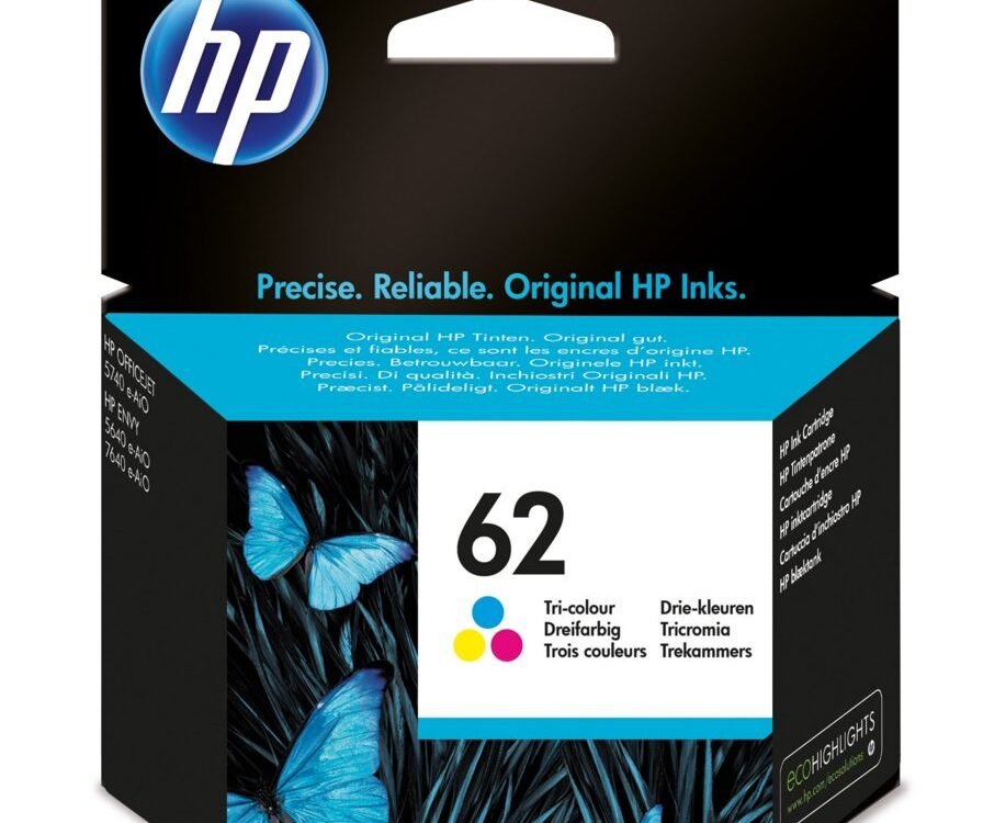 HP 62 | Originele Drie-Kleuren Inktcartridge