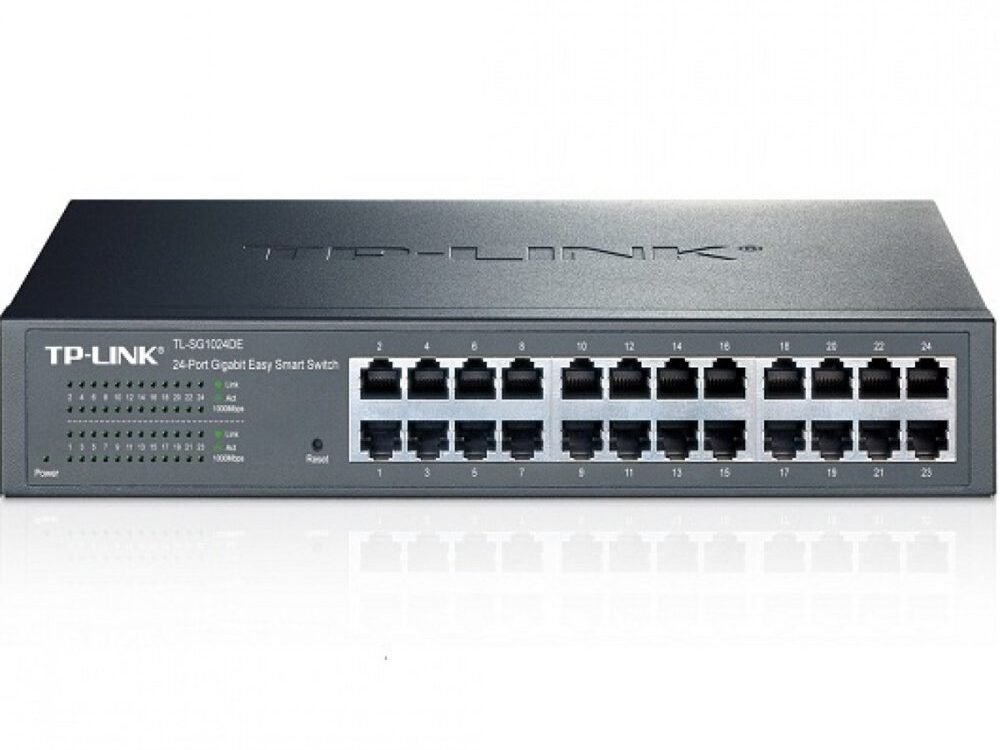 TP-Link TL-SG1024DE | Managed Smart Switch | 24 Poorten | Gigabit Ethernet (10/100/1000 Mbps)