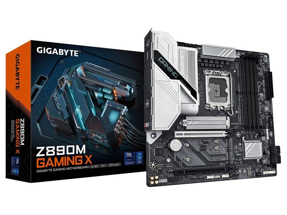 Gigabyte Z890M GAMING X | Socket LGA 1851 | Intel Z890 | 4xDDR5 | Micro-ATX | Moederbord
