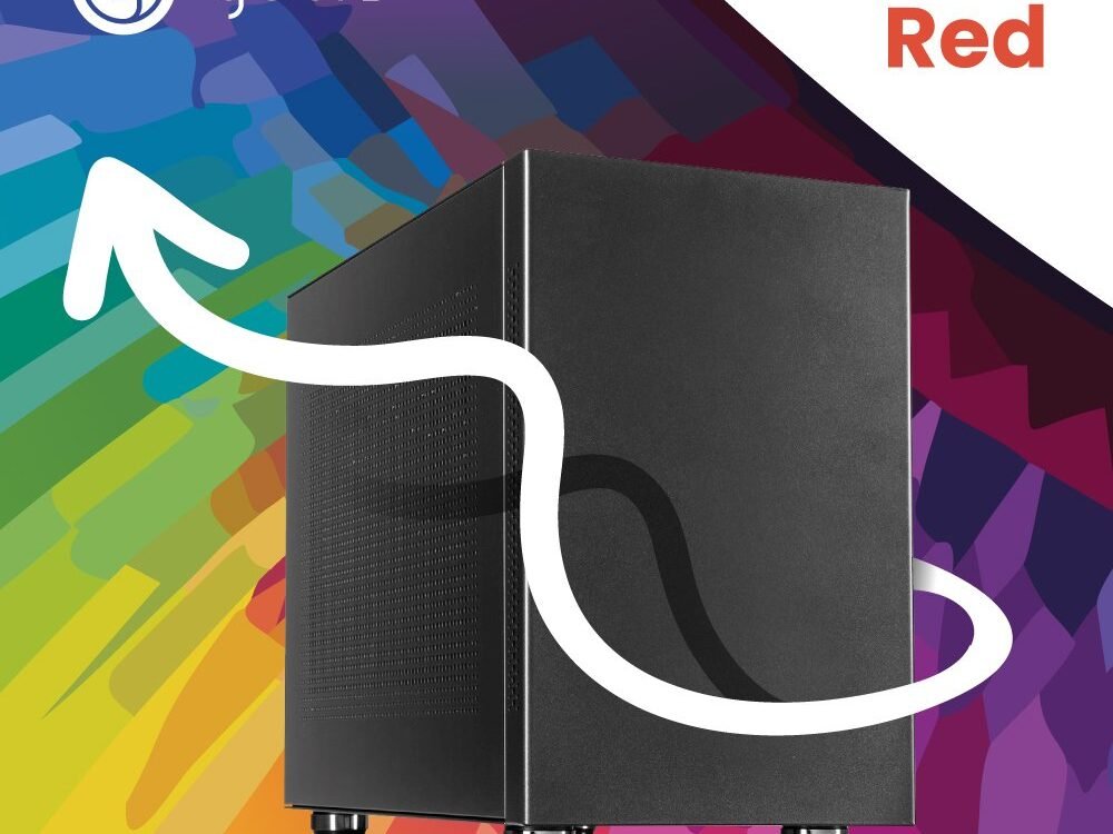 YOURS RED | Intel Core i5-14400 | 16GB | 1TB | HDMI | W11 Professional | Small Form Factor Behuzing