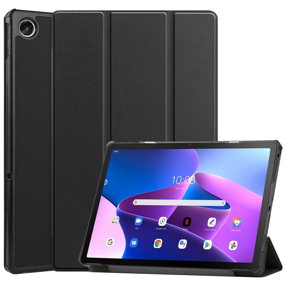 Lenovo Tab M10 Plus 10,6" Tri-Fold Book Case | Zwart - Afbeelding 3