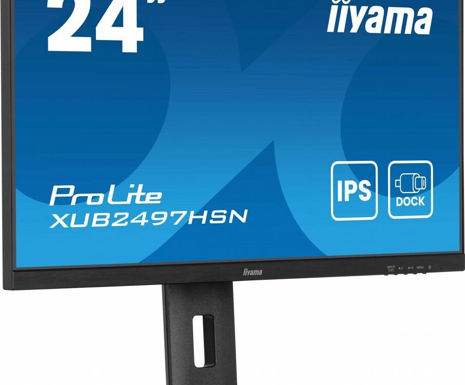Iiyama ProLite XUB2497HSN-B2 23,8'' | 1920x1080 IPS | 100Hz | USB-C Dock | LAN | Full HD Monitor