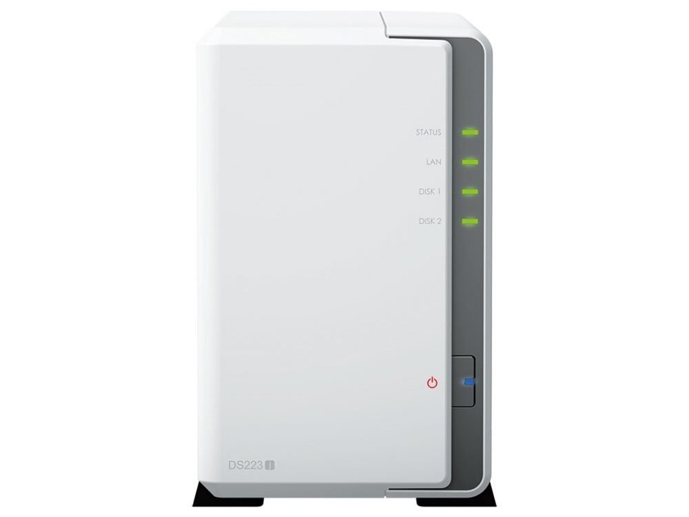 Synology DiskStation DS223j NAS | 2 Drive Bays | 1x Gigabit Ethernet | Wit
