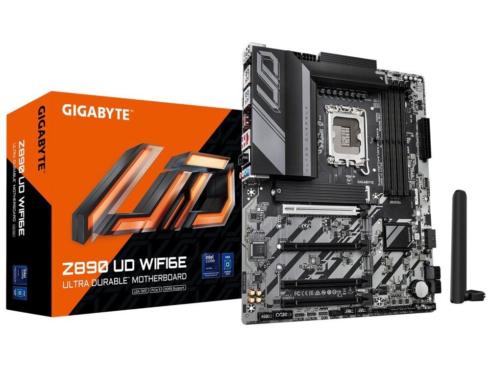 Gigabyte Z890 UD WIFI6E | Socket LGA 1851 (V1) | Intel Z890 | 4xDDR5 | ATX | Moederbord