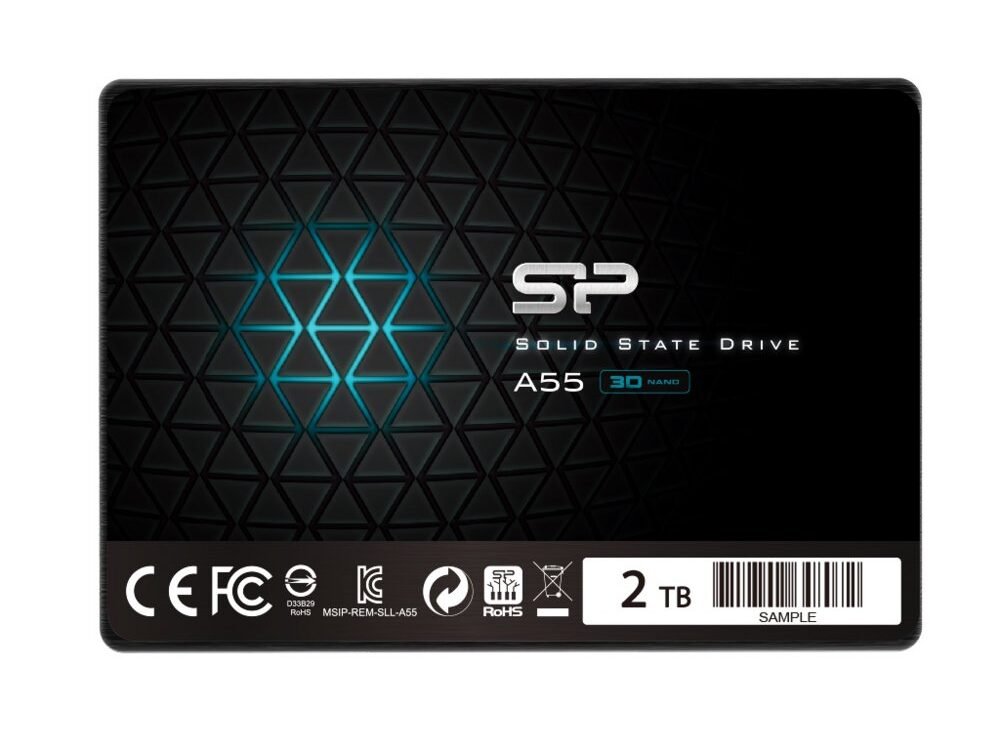 Silicon Power A55 | 2TB SATA SSD | 2.5'' | 500MB/s Lezen | 450MB/s Schrijven