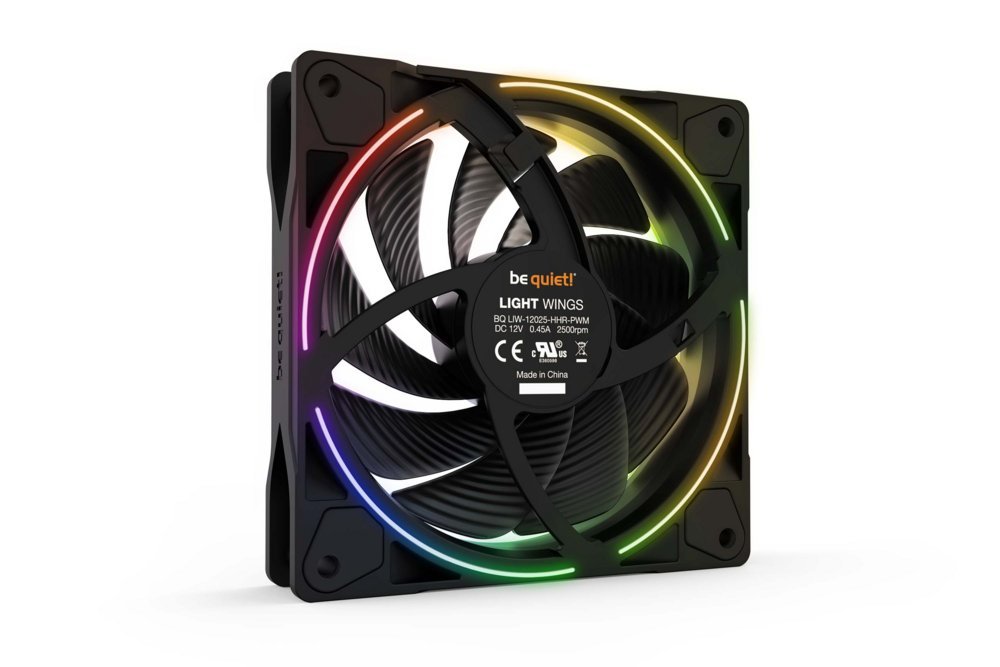 be quiet! Light Wings ARGB | 140mm PWM Triple Pack | Zwart | 3 Stuks - Afbeelding 5