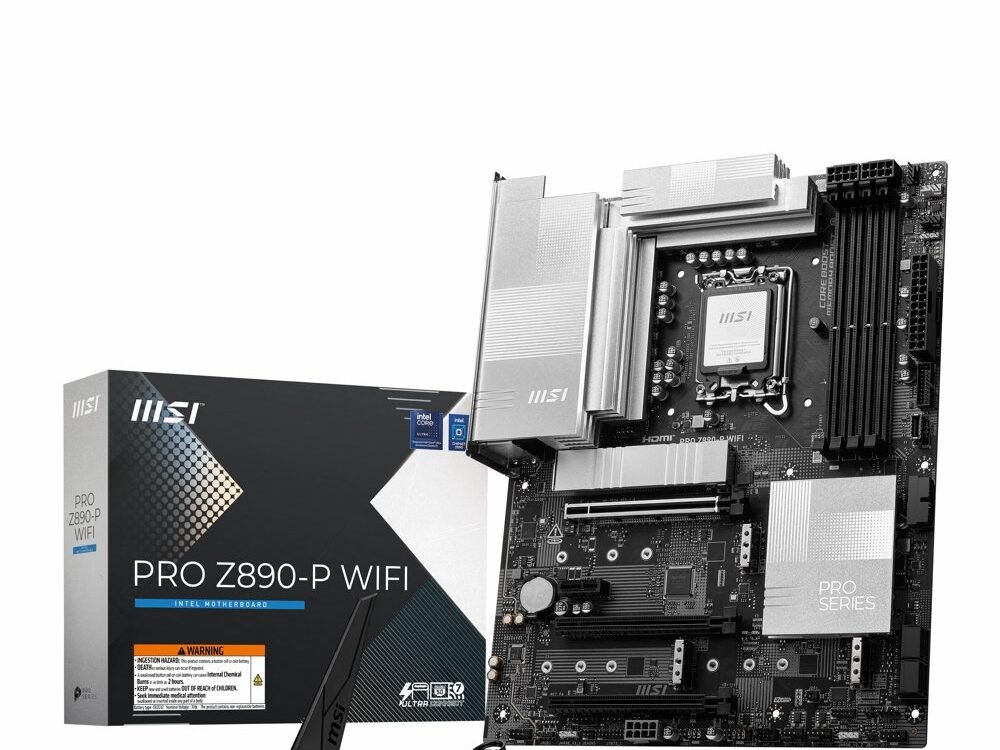 MSI PRO Z890-P WIFI | Socket LGA 1851 | Intel Z890 | 4xDDR5 | ATX | Moederbord