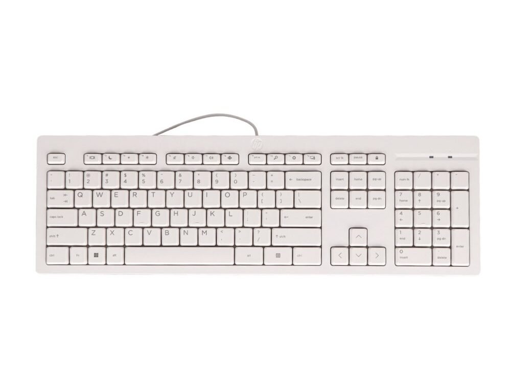 QWERTZ | HP 125 Wit | Bedraad Toetsenbord | QWERTZ