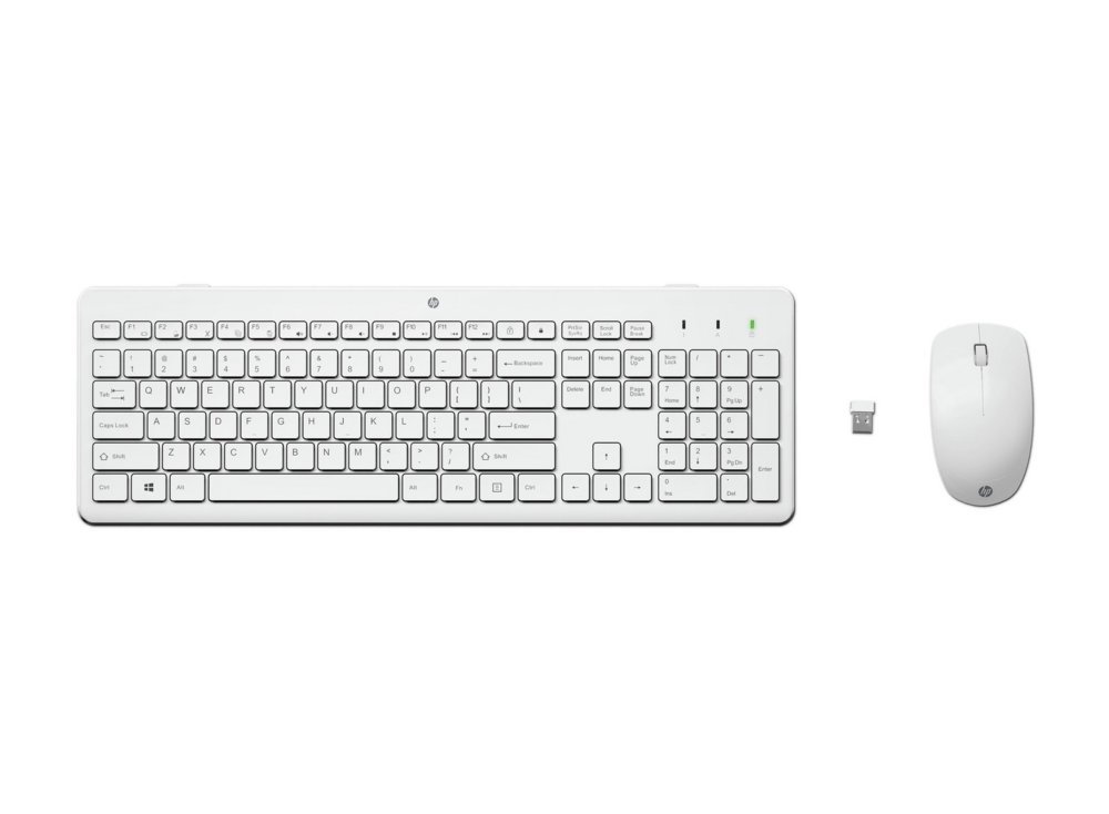 HP 230 | Draadloze Muis- en Toetsenbordcombo | USB | QWERTY | Wit