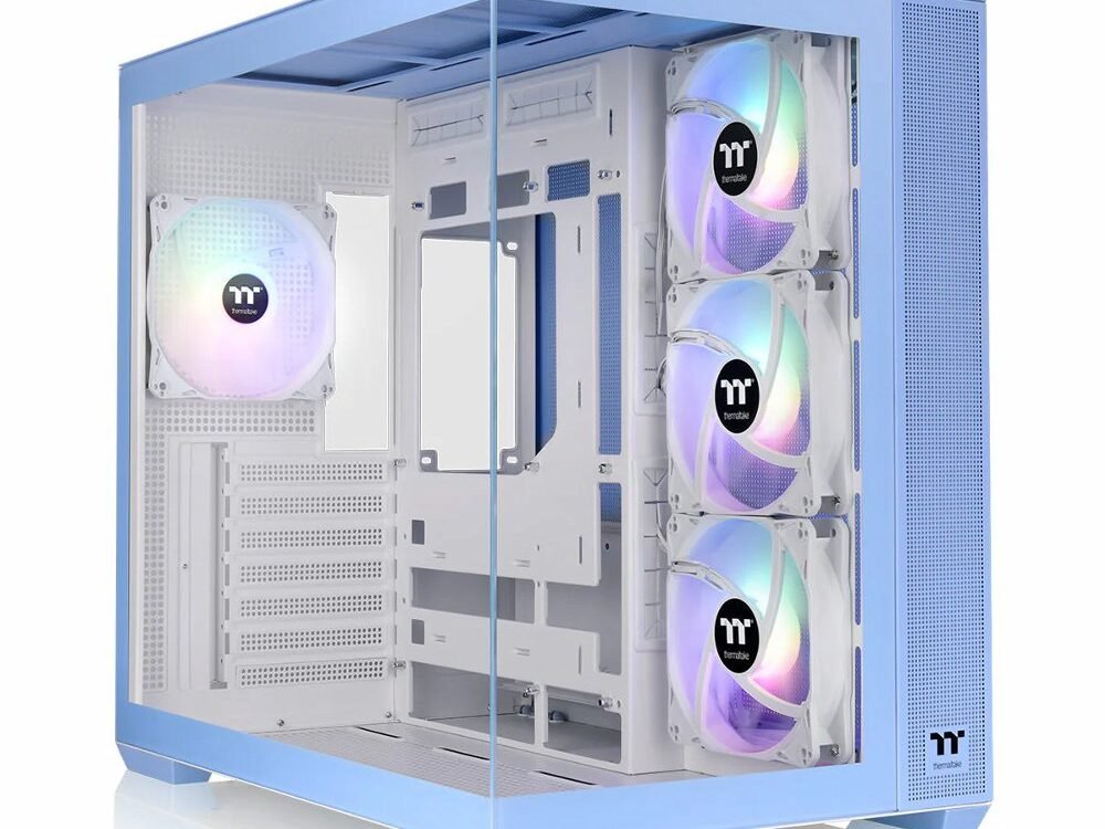 Thermaltake View 380 TG ARGB | Mid Tower Case | Hydrangea Blue (CA-1Z2-00MFWN-00)