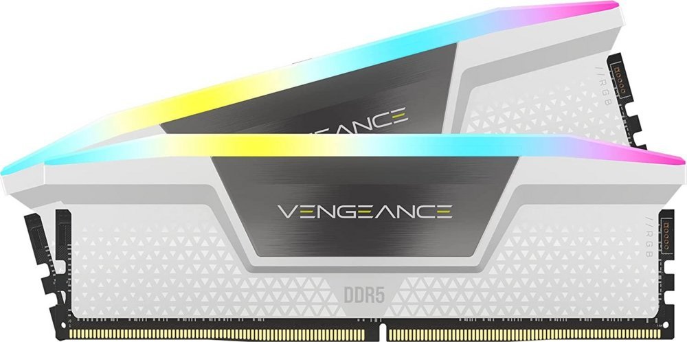 Corsair Vengeance RGB Wit | 32GB 2x16GB DDR5 | 5200MHz | DIMM | CL40 | Geheugenmodule | RAM
