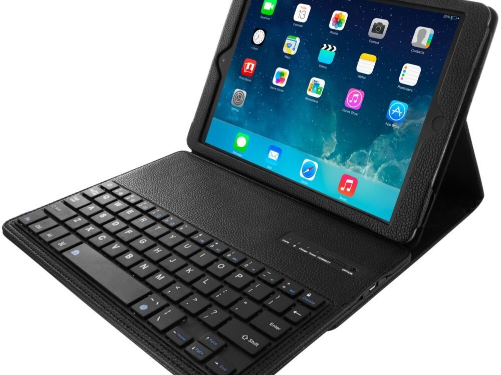 Mobiparts Bluetooth Keyboard Case | Geschikt voor Apple iPad Air/Air 2/9.7 (2017)/9.7 (2018)/Pro 9.7 | QWERTY | Zwart