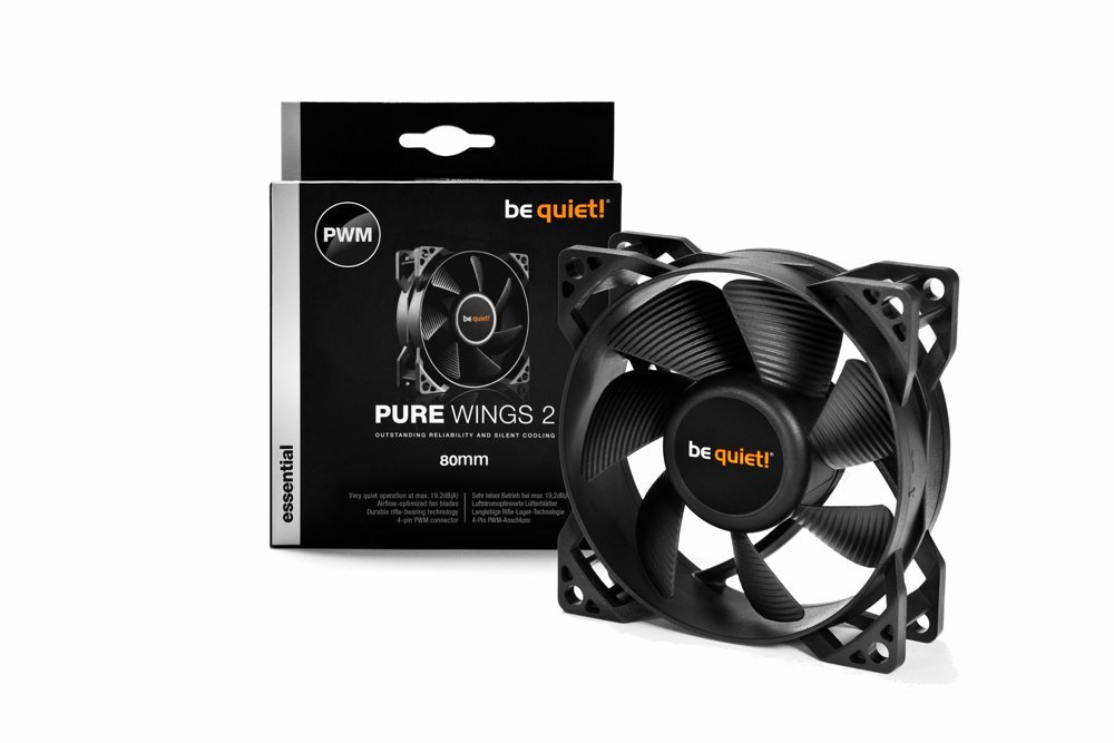 be quiet! Pure Wings 2 92mm PWM Case Fan | BL038 | 1900 RPM | 19.6 dB | Zwart - Afbeelding 3