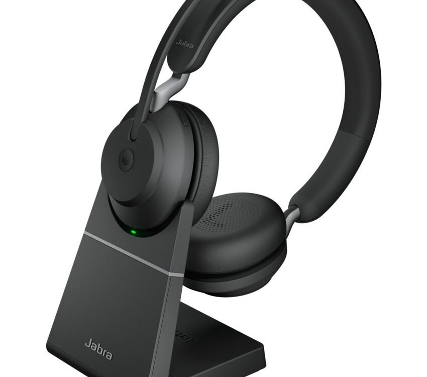 Jabra Evolve 65 | Draadloze On-Ear Headset | Bluetooth | Oplaadstation | Zwart
