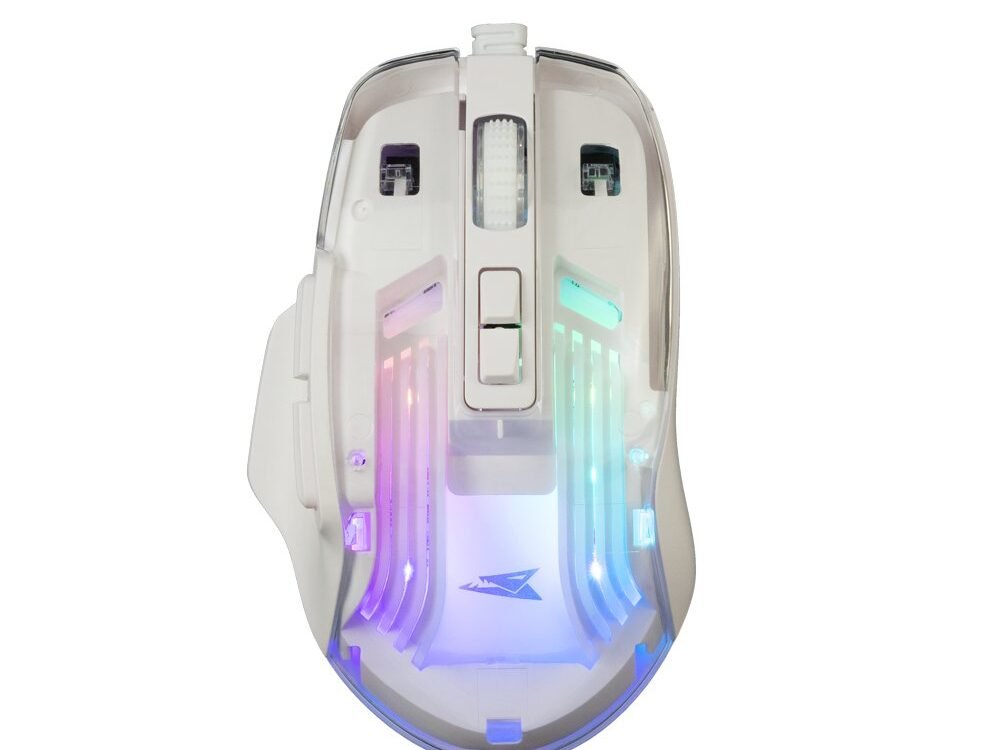 Baracuda ANGLERFISH RGB | Bedrade Gaming Muis | USB-A | 7200 DPI | Wit