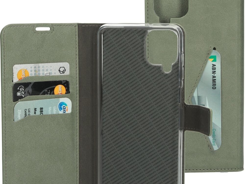 Mobiparts Classic Wallet Case | Samsung Galaxy A12 (2021) | Stone Green