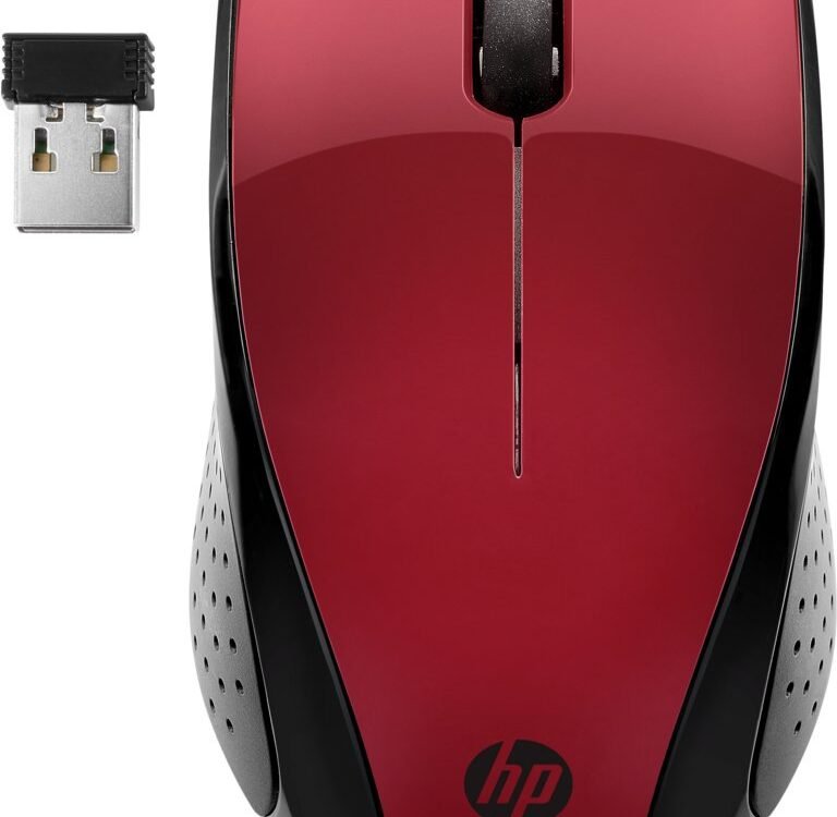 HP 220 | Draadloze Muis | Links- en Rechtshandig | RF | 1600 DPI | Rood