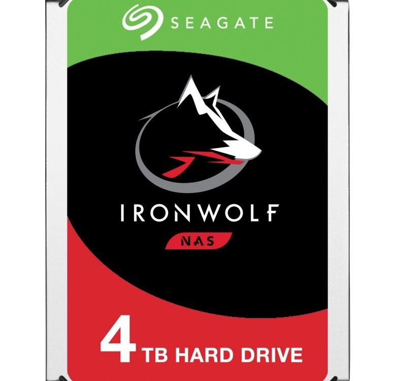 Seagate IronWolf ST4000VN008 | 4TB 3.5" NAS HDD | SATA III | 5900 rpm | 64MB Cache