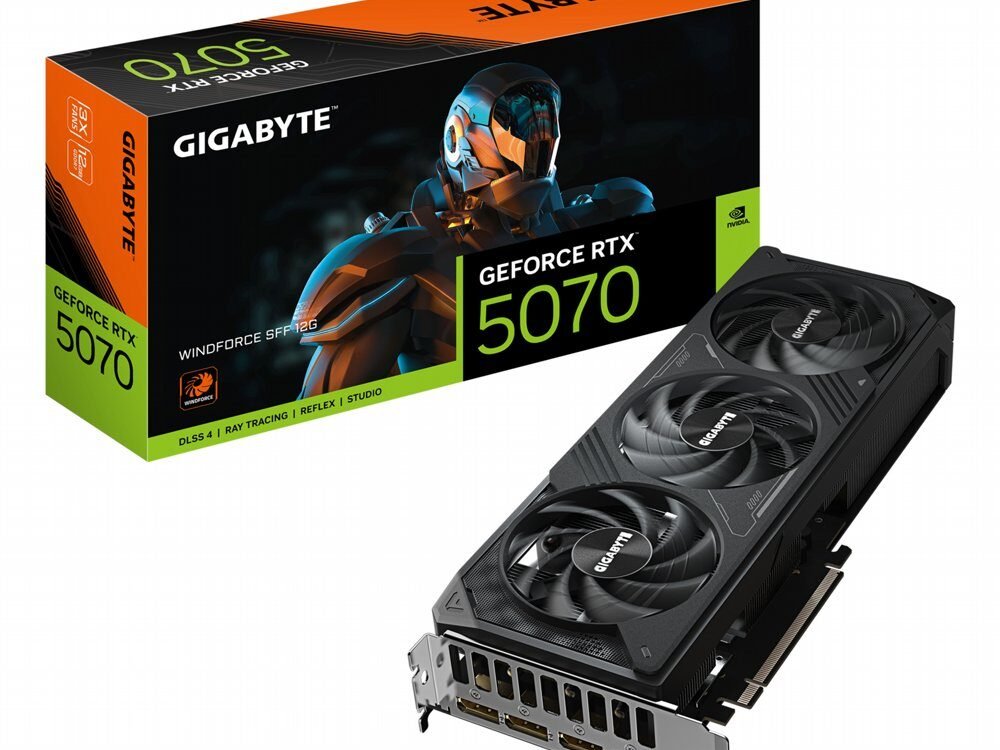GIGABYTE GeForce RTX 5070 WINDFORCE OC SFF | 12GB GDDR7 | DLSS 4 | Videokaart | Nvidia GPU