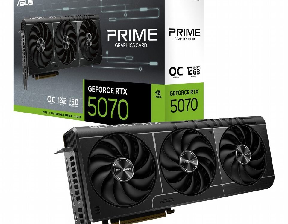 ASUS Prime RTX 5070 | 12GB GDDR7 | DLSS 4 | Videokaart | Nvidia GPU