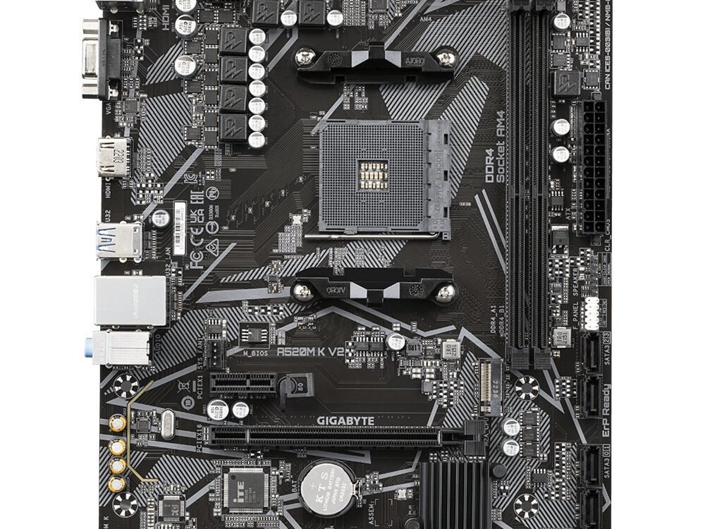 Gigabyte A520M-K V2 | Socket AM4 | AMD A520 | 2xDDR4 | Micro-ATX | Moederbord