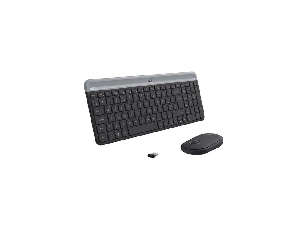 Logitech MK470 Slim Combo | Draadloze Muis- en Toetsenbordcombo | QWERTY
