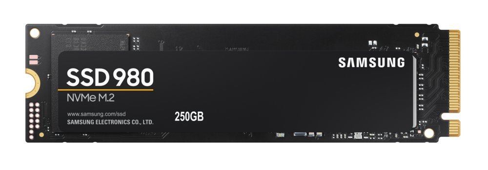 Samsung 980 | 250GB NVMe SSD | M.2 | Gen3 | 2.900MB/s Lezen | 1.300MB/s Schrijven