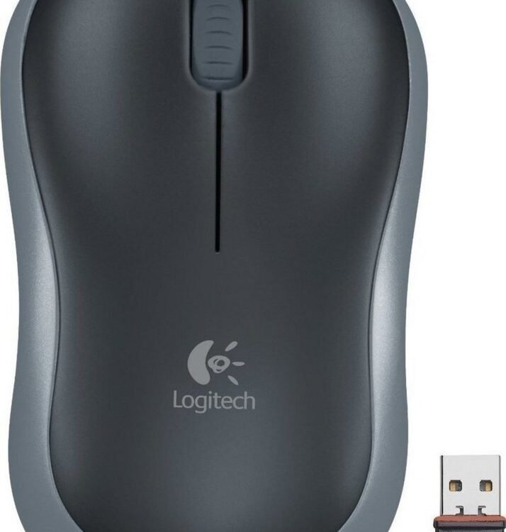 Logitech M185 | Draadloze Muis | Links- en Rechtshandig | RF | 1000 DPI | Zwart/Grijs