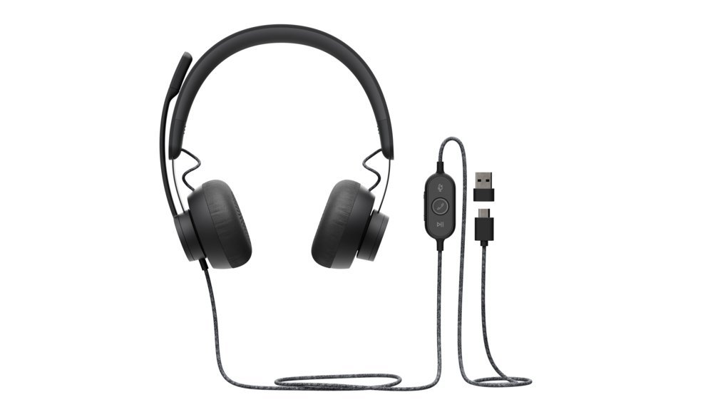 Logitech Zone Wired Headset | USB-C/A | Bedrade Headset met Microfoon | Grafiet
