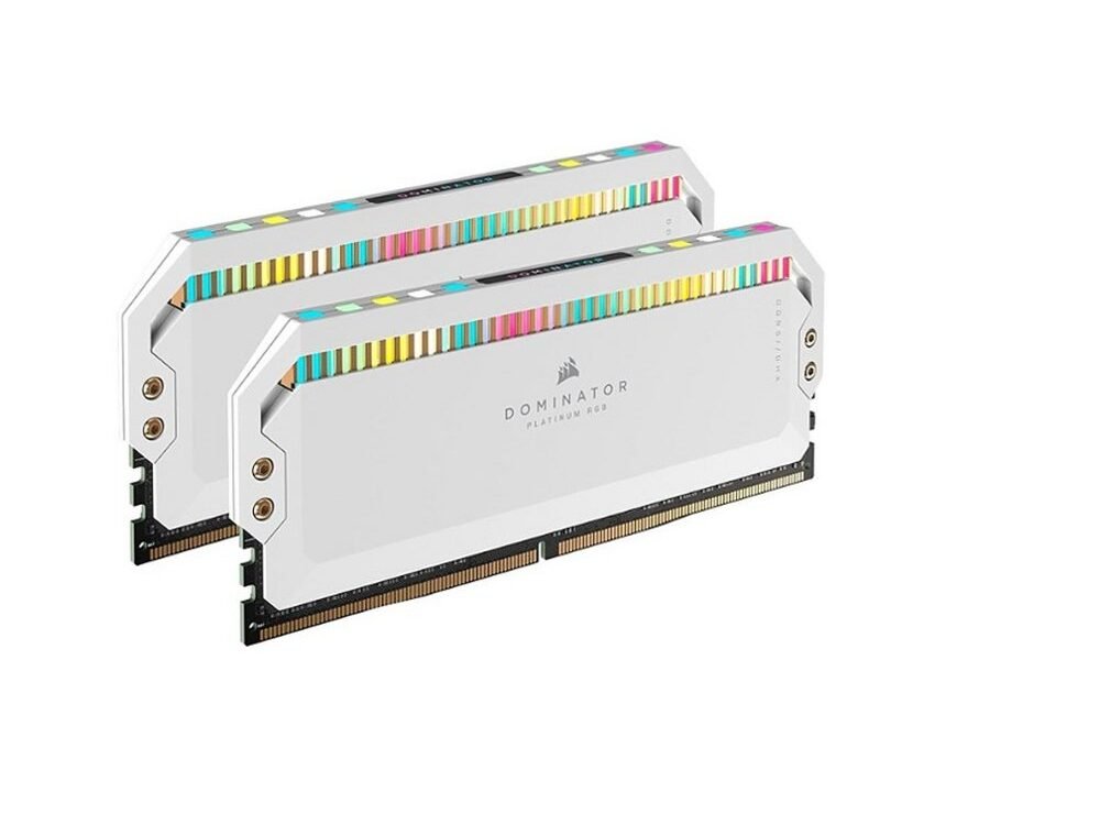 Corsair Dominator Platinum RGB Wit | 32GB 2x16GB DDR5 | 6200MHz | DIMM | CL36 | Geheugenmodule | RAM