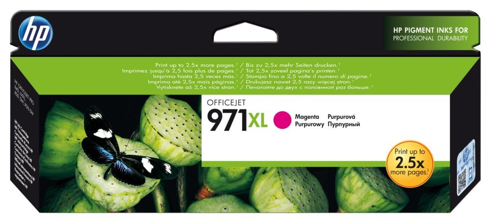HP 971XL | Originele Inktcartridge | High-Capacity | Magenta