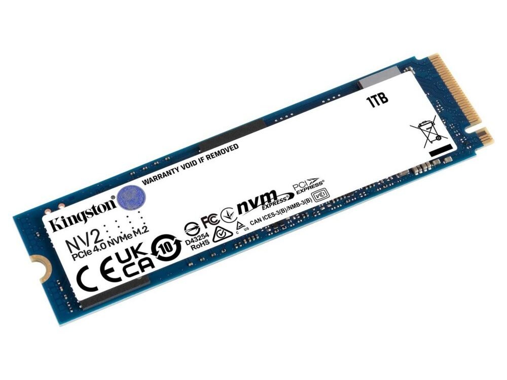 Kingston NV2 | 1TB NVMe SSD | M.2 Gen4 | 3.500MB/s Lezen | 2.100MB/s Schrijven