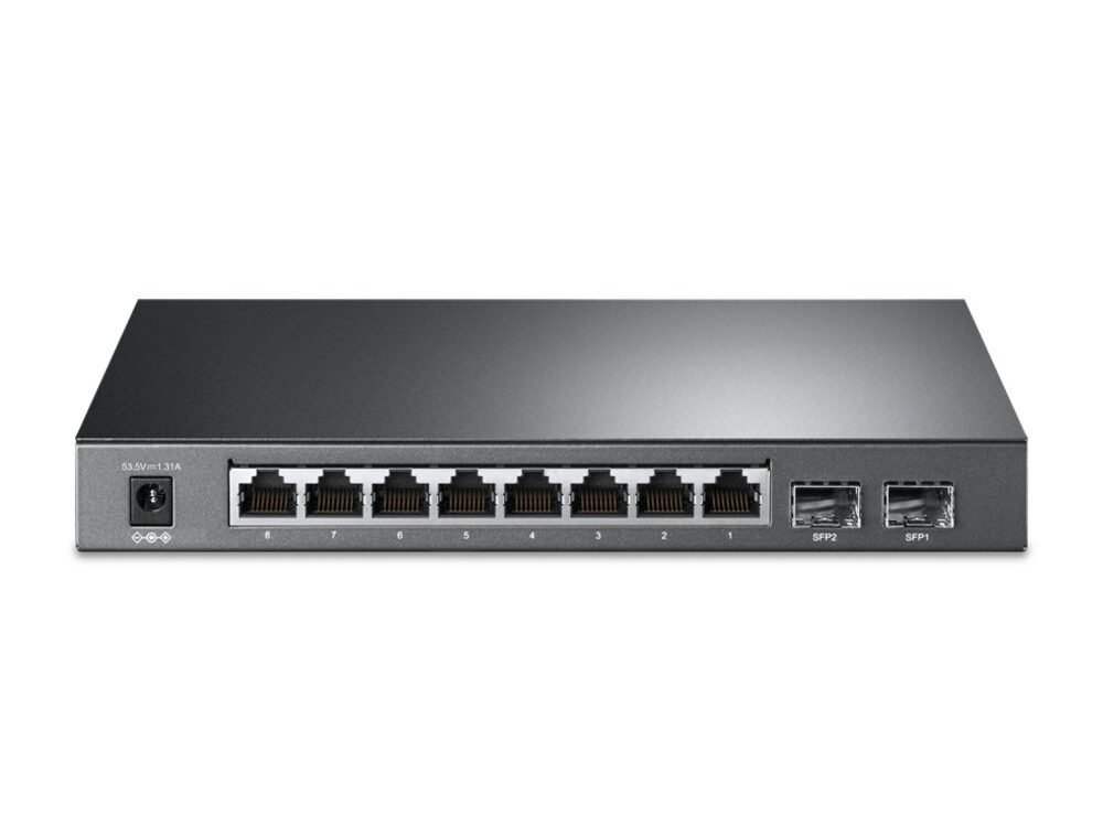 TP-Link TL-SG2210P | Managed Smart Switch | 10 Poorten | Gigabit Ethernet (10/100/1000 Mbps) | 8x PoE+