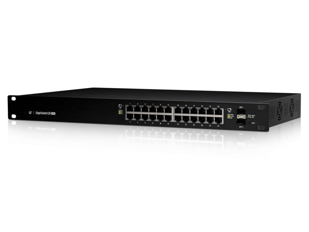 Ubiquiti EdgeSwitch ES-24-250W | 24-Poorts Managed L2/L3 Gigabit Switch | 250W PoE | 1U | Zwart