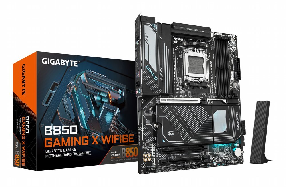Gigabyte B850 GAMING X WIFI6E | Socket AM5 | AMD B850 | 4xDDR5 | ATX | Moederbord