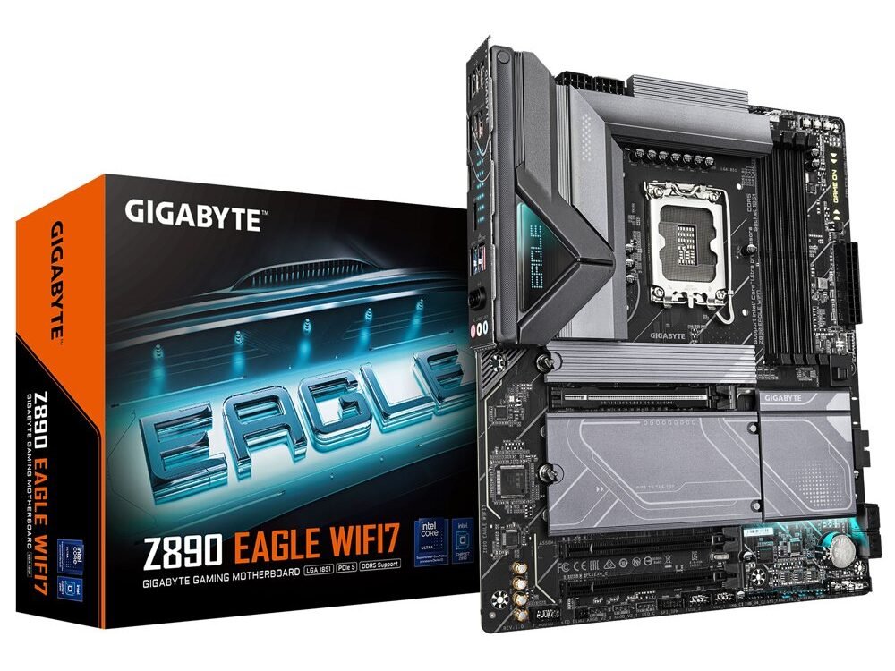 GIGABYTE Z890 EAGLE WIFI7 | Socket LGA 1851 | Intel Z890 | 4xDDR5 | ATX | Moederbord