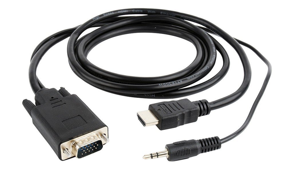 Gembird A-HDMI-VGA-03-6 | HDMI naar VGA Adapter met Audio | 1,8 m | Zwart