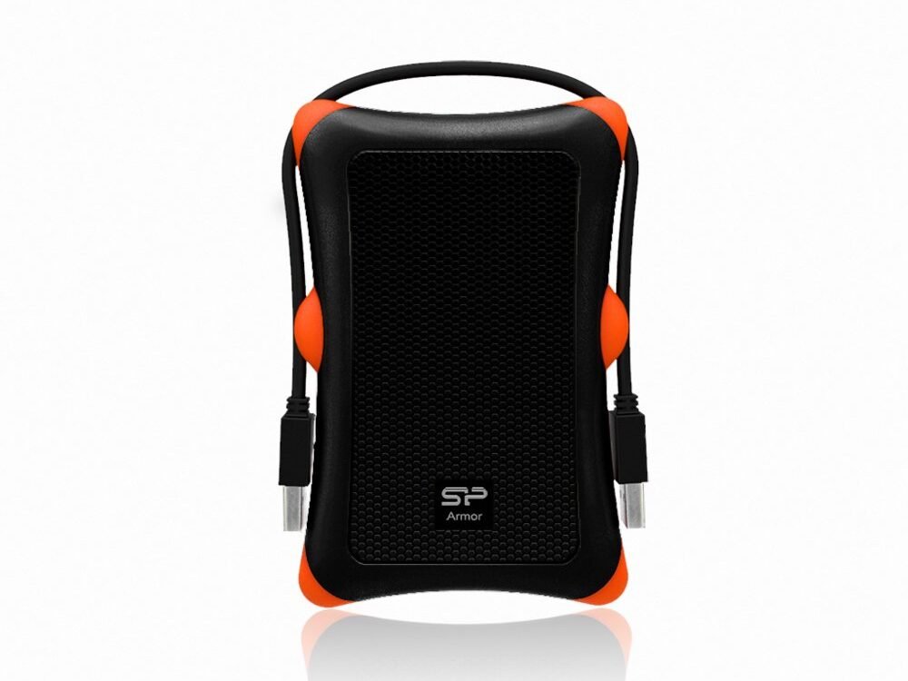 Silicon Power Armor A30 | 2TB Rugged Portable Hard Drive | Schokbestendig (MIL-STD-810G) | USB 3.2 Gen 1 (USB 3.0) | Zwart