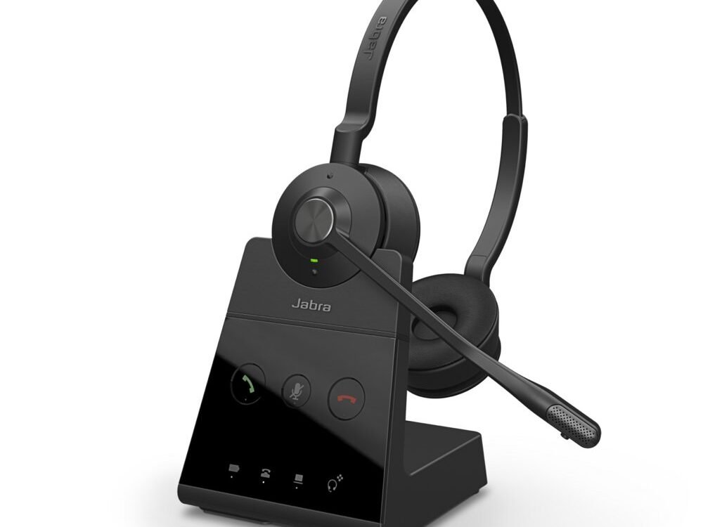 Jabra Engage 65 | Draadloze Stereo On-Ear Headset | Oplaadstation | Zwart