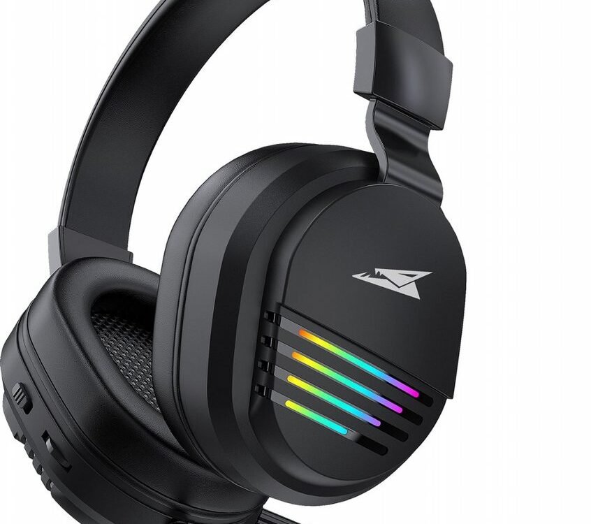 Baracuda PEARL RGB | On-Ear Gaming Headset 3,5mm en USB | Zwart