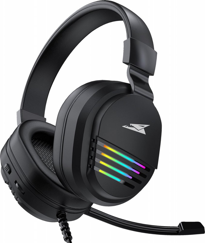 Baracuda PEARL RGB | On-Ear Gaming Headset 3,5mm en USB | Zwart
