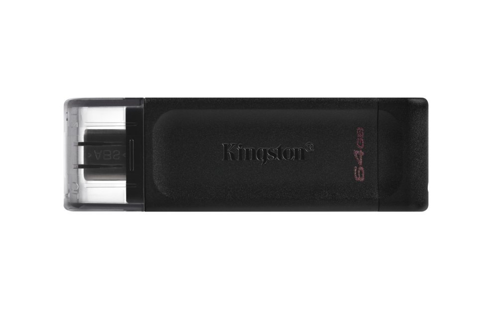 Kingston DataTraveler 70 | 64GB USB-C 3.2 Flash Drive | Zwart