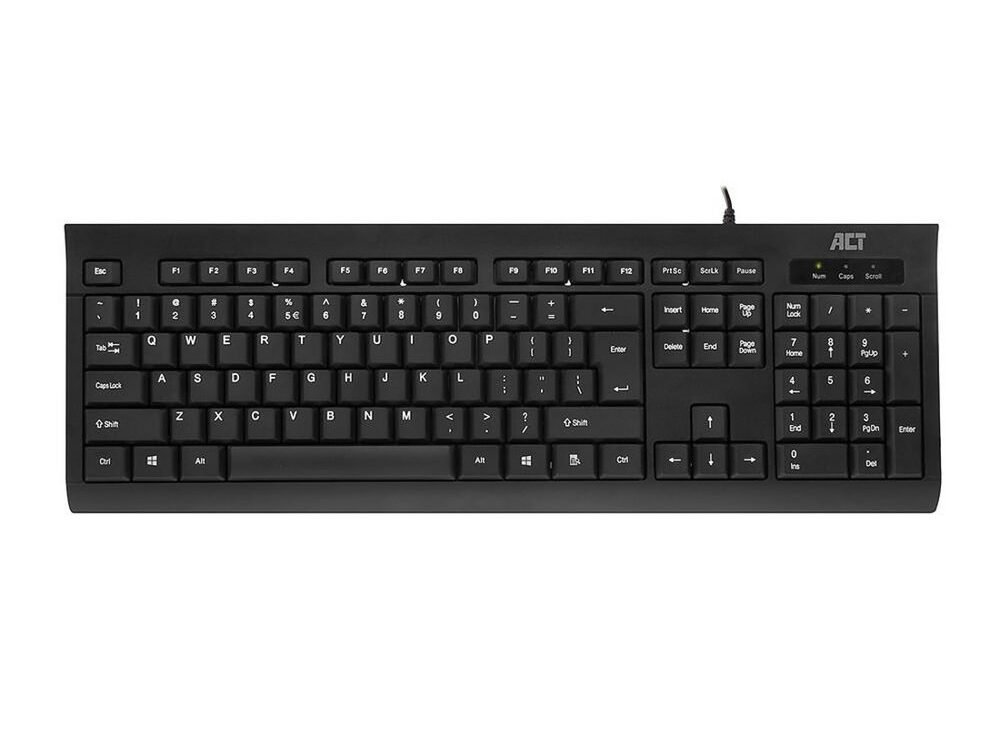 ACT AC5410 | Bedraad Toetsenbord | USB Aansluiting | QWERTY