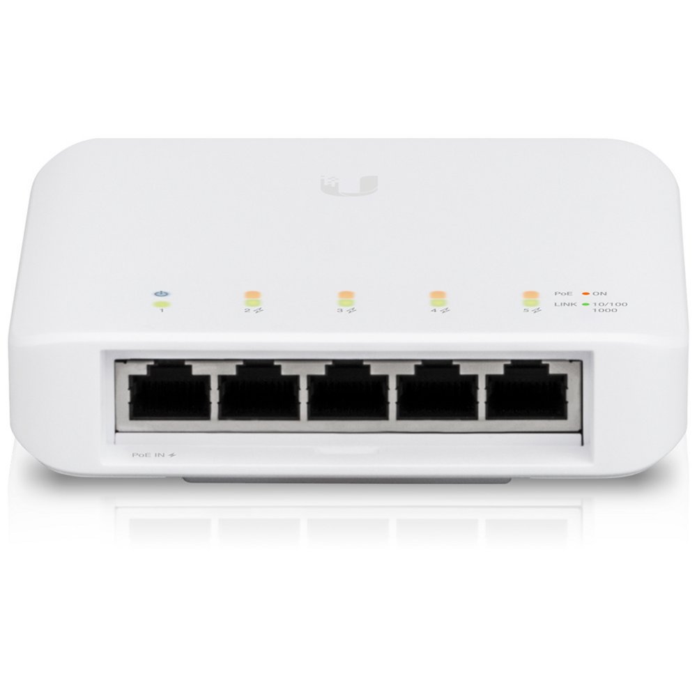 Ubiquiti Networks UniFi USW Flex Mini | Managed Switch | 5 Poorten | Gigabit Ethernet (10/100/1000 Mbps) | PoE | Wit