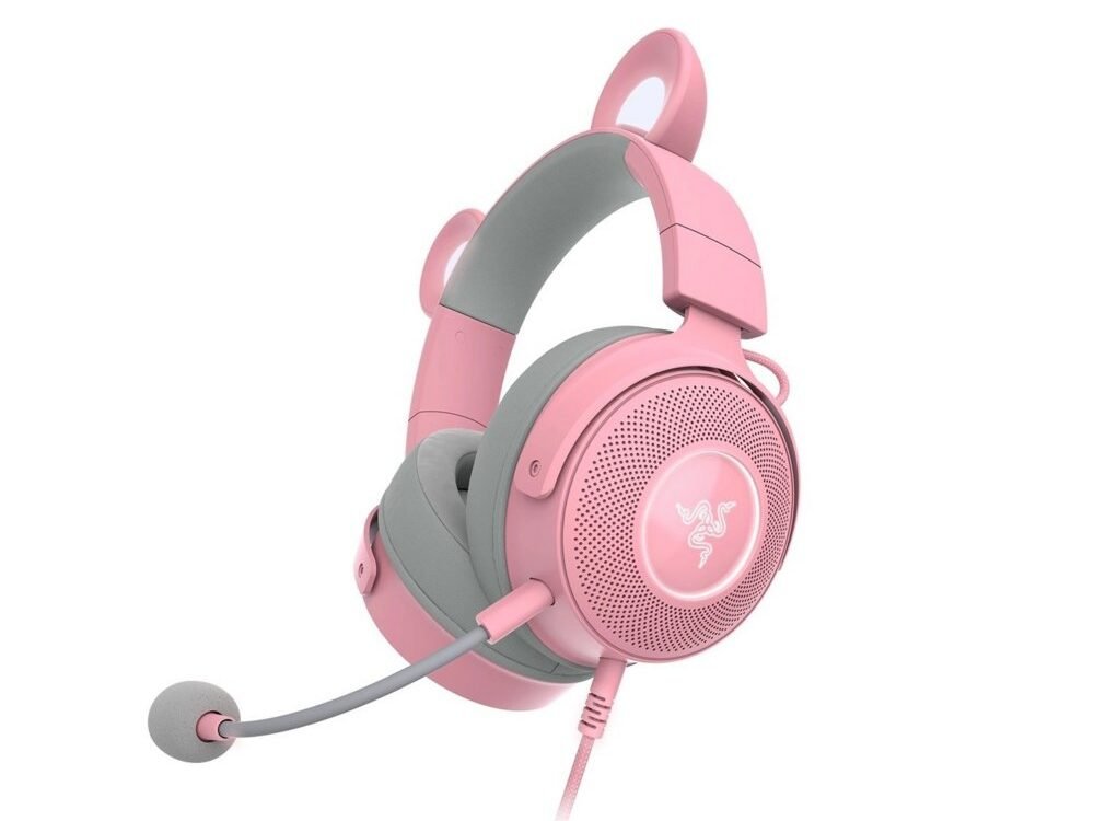 Razer Kraken Kitty V2 Pro | Bedrade On-Ear USB Gaming Headset | Roze