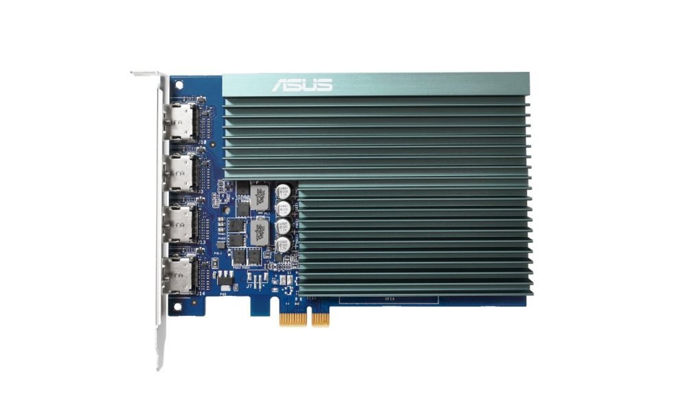 ASUS GT730-4H-SL-2GD5 | NVIDIA GeForce GT 730 | 2GB GDDR5 | Passief gekoeld | 4× HDMI-uitgang