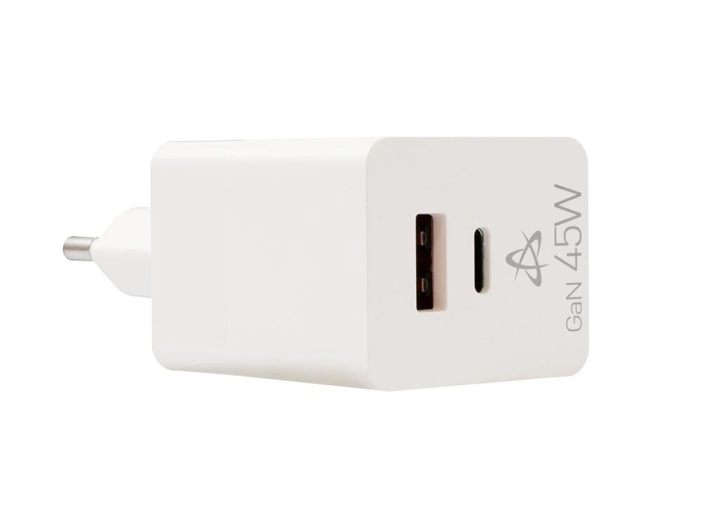 SBOX USB Oplader HC-45 | 45W | USB-A & USB-C (2 Poorten) | Wit