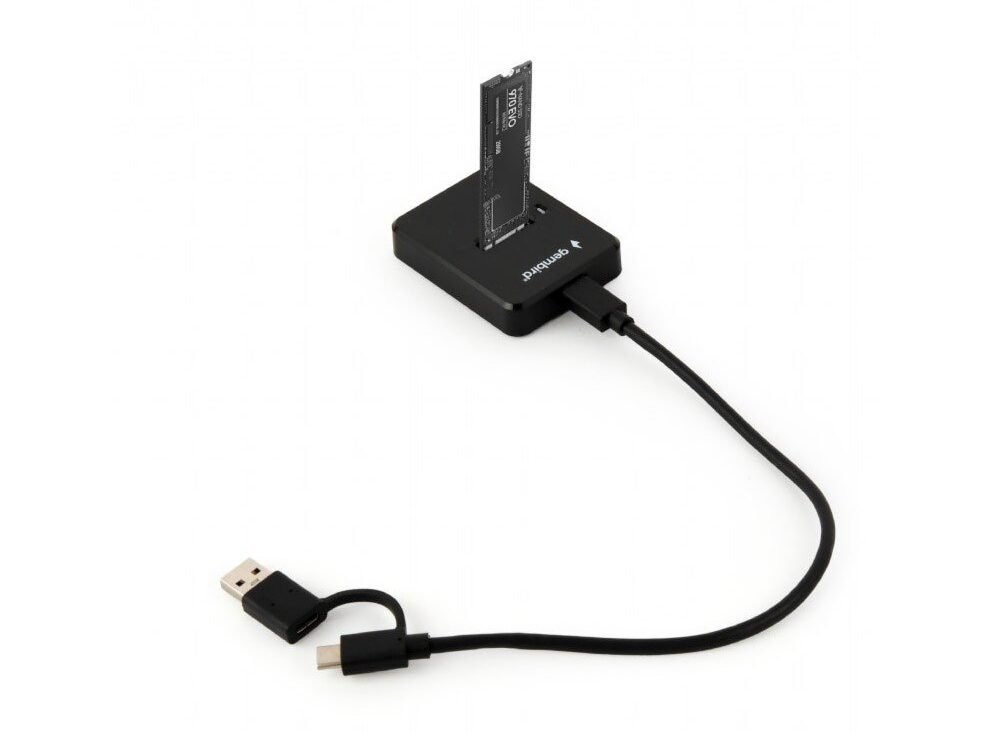 Gembird DD-U3M2 | M.2 SATA & NVMe SSD Docking Station | USB 3.2 Gen 1 Type-C