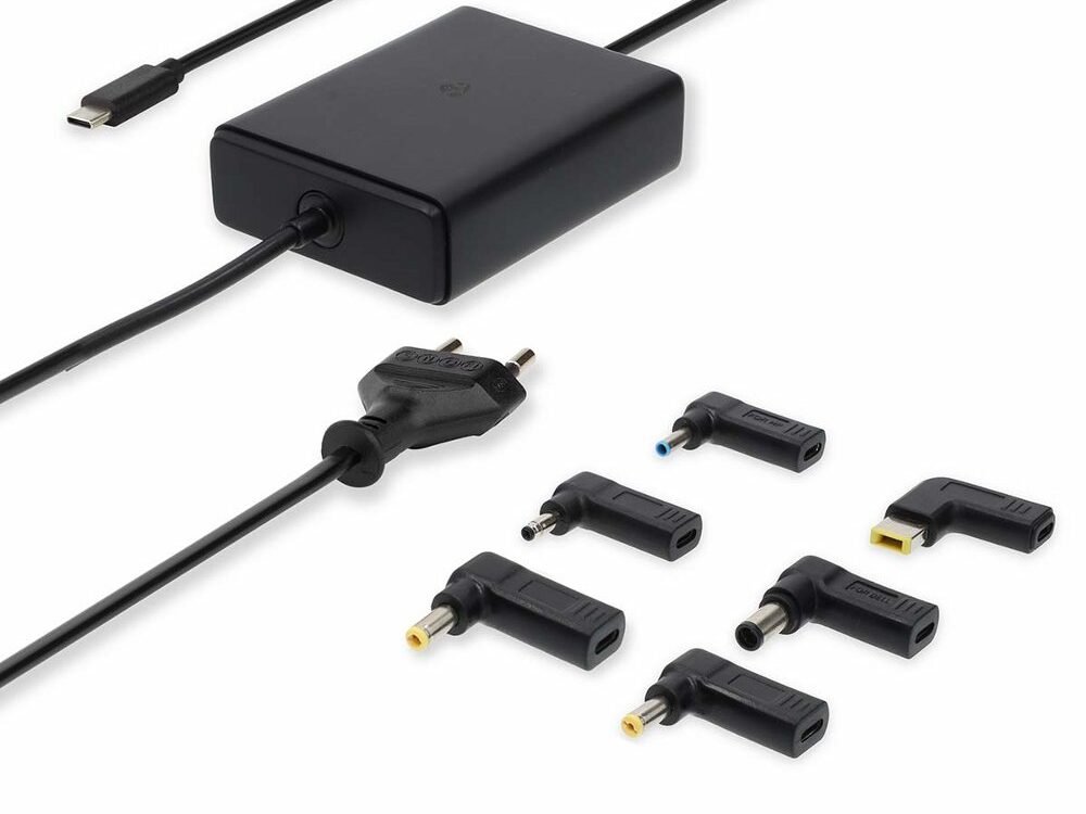 Nedis NBAU65110BK | Notebook adapter (GaN) | 65 W | USB-C Power Delivery | Zwart