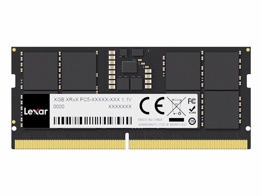 Lexar | 8GB 1×8GB DDR5 | 5600MHz | SODIMM | CL46 | Geheugenmodule | RAM